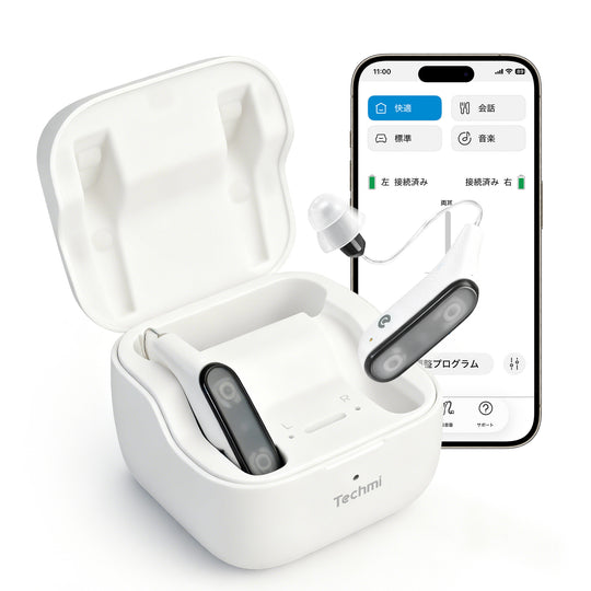 Techmi FacePro — 45dB強力音声増幅＆Bluetooth 5.3搭載 ハイエンドスマート集音器