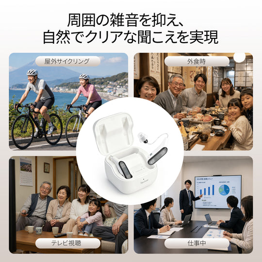 Techmi FacePro — 45dB強力音声増幅＆Bluetooth 5.3搭載 ハイエンドスマート集音器